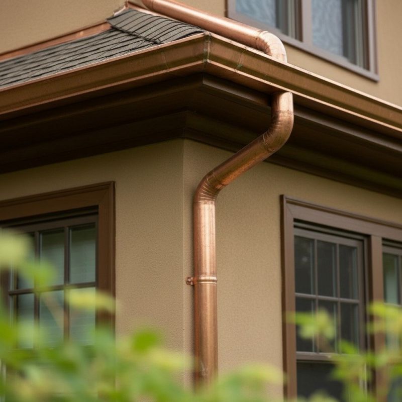Copper Downspout Replacement detail