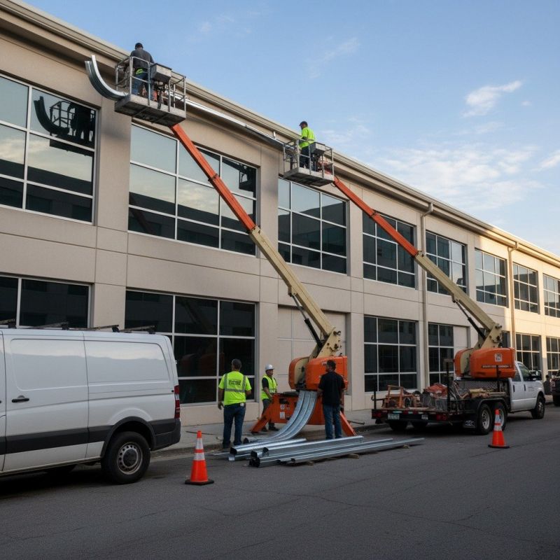 Steel Gutters Service detail